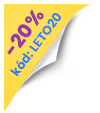 - 20 % kód: LETO20
