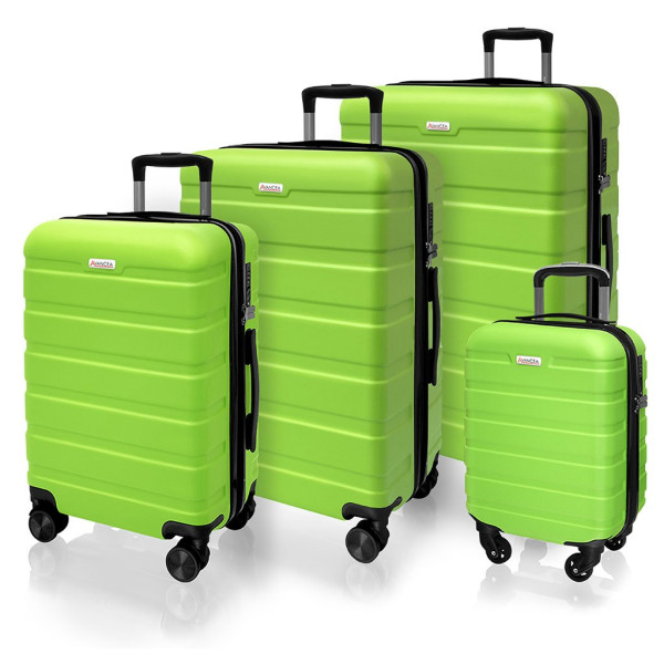 Sada cestovních kufrů AVANCEA DE2708 Bright green XSML (1)