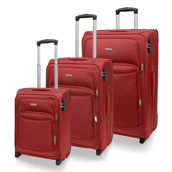 Sada cestovních kufrů AVANCEA A1011-1 Red 2W SML (1)
