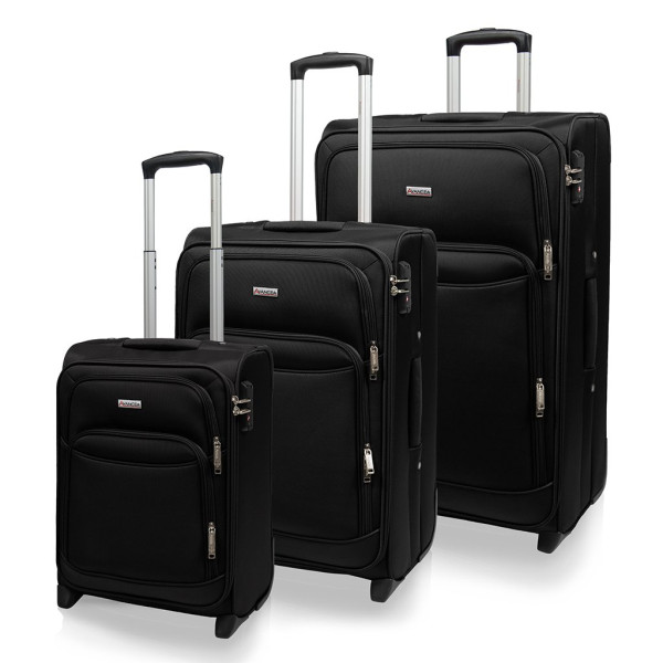 Sada cestovních kufrů AVANCEA A1011-1 Black 2W SML (1)