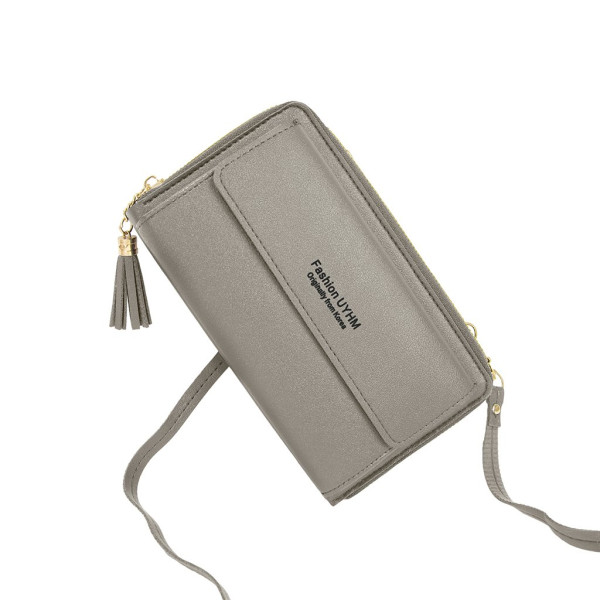 Crossbody peněženka PB411 šedá (1)