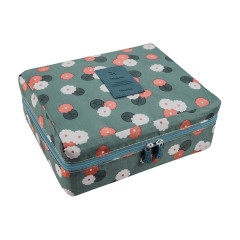 Kosmetická taška Travel 13781 šedá s květy