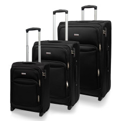 Sada cestovních kufrů AVANCEA A1011-1 Black 2W SML