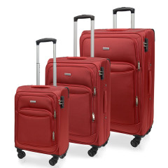 Sada cestovních kufrů AVANCEA A1011-2 Red 4W SML
