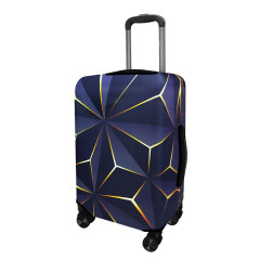 Obal na kufr Z928 Geometric I zlatý S (1)