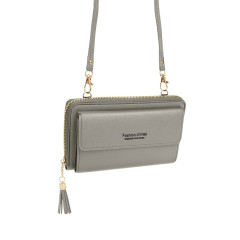 Crossbody peněženka PB411 šedá (2)