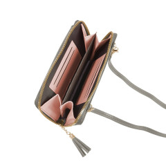 Crossbody peněženka PB411 šedá (3)