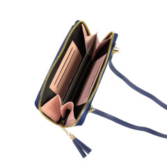 Crossbody peněženka PB412 tmavě modrá (3)