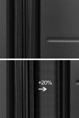 Tmavě šedý cestovní kufr s expandérem AVANCEA DE2966 Dark Grey S (3)