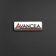 Tmavě šedý cestovní kufr s expandérem AVANCEA DE2966 Dark Grey S (logo)