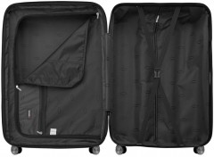 Tmavě šedý cestovní kufr s expandérem AVANCEA DE2966 Dark Grey S (vnitřek)